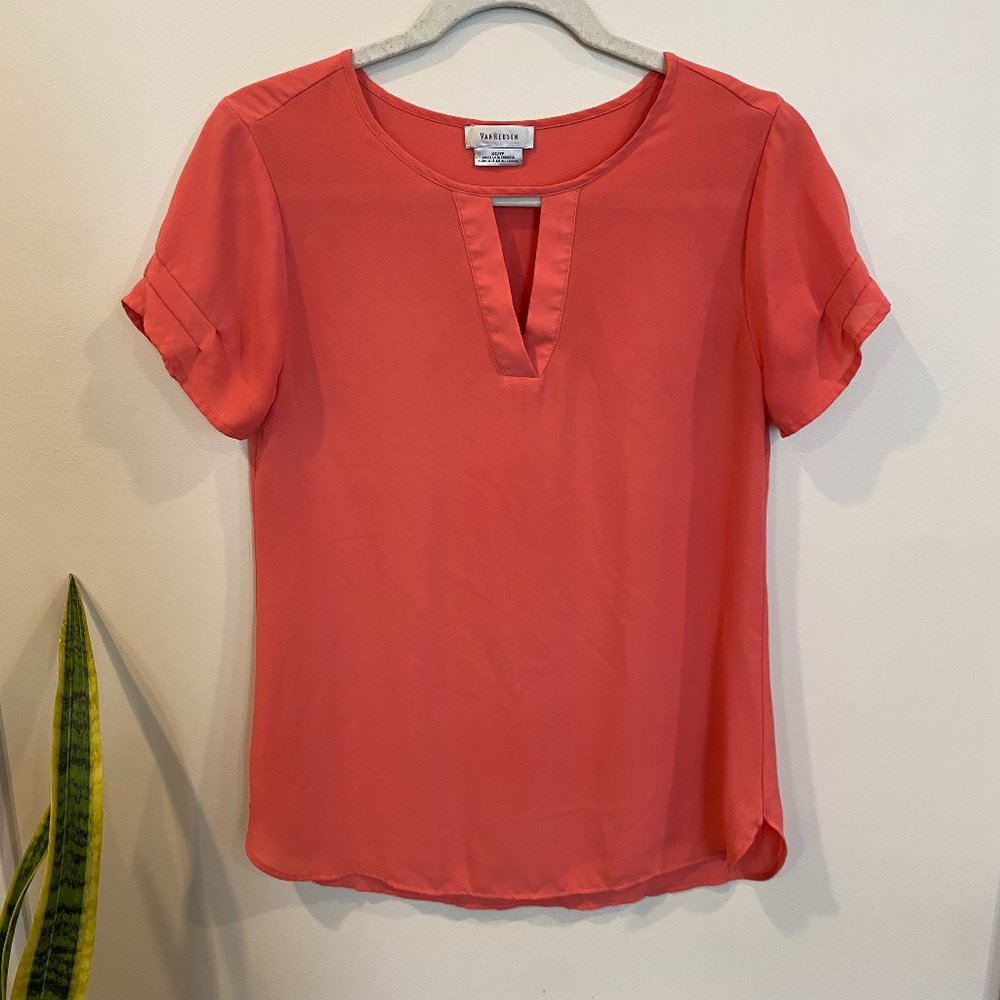 Van Heusen Coral Short Sleeve Blouse